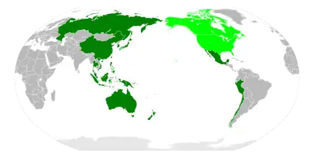 Full members of the scheme  Transitional members (America and Canada)