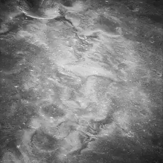 High-albedo swirls east of Firsov, from Apollo 10