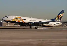 ATA Airlines Boeing 737-800 (N312TZ) at LAS