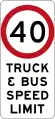 (R4-229) Truck and Bus Speed Limit (used in New South Wales)