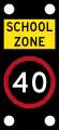 (R4-244-1) School Zone Ahead (used in New South Wales)