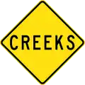 (W5-SA110) Creeks (used in South Australia)