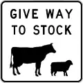 (R1-V6) Give Way to Stock (used in Victoria)