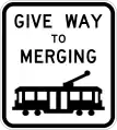 (R2-V124) Give Way to Merging Tram (used in Victoria)