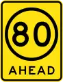 (R4-V108) 80 km/h Speed Limit Ahead (used in Victoria)