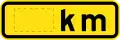 (W8-V6) Kilometre plate (used in Victoria)