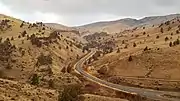 View of a road in the Warm Springs Reservation