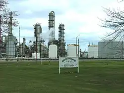 Aamjiwnaang Resource Centre adjoining Dow Chemical in Chemical Valley, specifically INEOS Styrolution