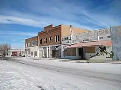 Part of downtown Shoshoni, 2012