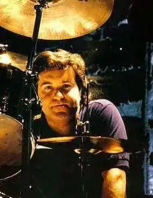 Wright with AC/DC in 1988