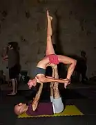 Inverted Dancer pose