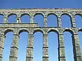 Arches of the aqueduct at Segovia