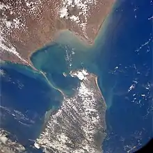 Rameswaram on top, Sri Lanka at the bottom.