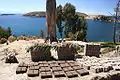 Adobe bricks drying in the sun.