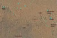 Map of Aeolis quadrangle - Gale is in the upper left - Aeolis Mons is in the middle of the crater