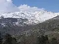 The village of Aetomilitsa on Mount Gramos, in the Pindus mountains.