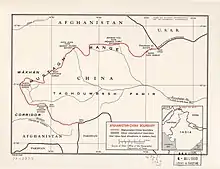 Map of Afghanistan-China Boundary (Afghanistan-China-Pakistan tripoint labeled as  5630 (18471)) (1969)