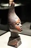 Sculpture of a 'Queen Mother' from Benin, 16th century.