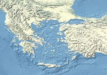 Battle of Megalopolis is located in The Aegean Sea area