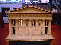 Model of the Olympieion at Akragas.