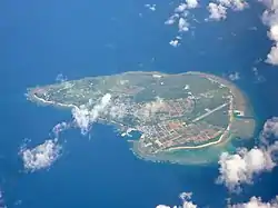 Aerial view of Aguni Island