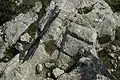 Quarry marks in the bedrock south of the southeast tower of the citadel.