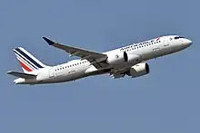 Air France Airbus A220 in the 2021 revised livery