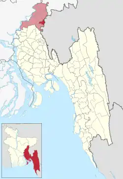 Location of Akhaura