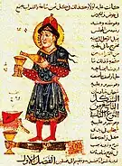 An illustration of a device invented by al-Jazari.