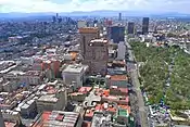 Aerial view and adjacent buildings