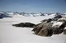 Juneau Icefield looking Northwest