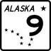 Alaska Route 9 marker