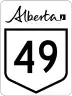 Highway 49 marker