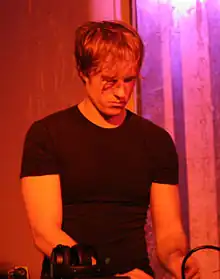 Alec Empire DJing at Throbbing Gristle's 2005–2006 New Year's Eve party