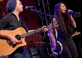 Alex & Sierra at the Winter NAMM Show in 2015