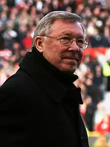 A portrait of Alex Ferguson.