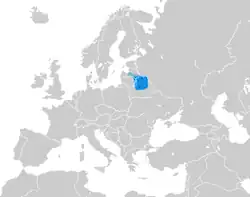 The Principality of Polotsk on the map of Europe