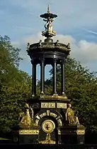 Cast iron fountain, Alexandra Park, Glasgow, 1901