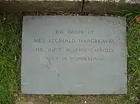 The grave of Alice Liddell in Lyndhurst