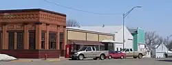 Downtown Allen: north side of 2nd Street, east of Clark Street, March 2010