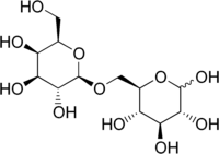 Skeletal formula of allolactose