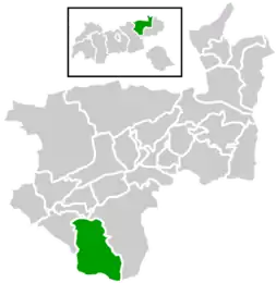 Location within Kufstein district