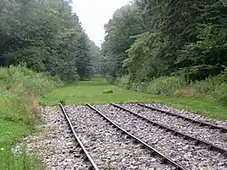 Rails at the Allegheny Portage Railroad National Historic Site