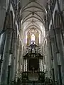 Interior view, toward altar