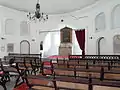 Altar and pews