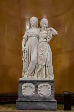 The Princesses Louisa and Friderica of Prussia; by Johann Gottfried Schadow; 1795–1797; marble; height: 172 cm; Alte Nationalgalerie, Berlin, Germany