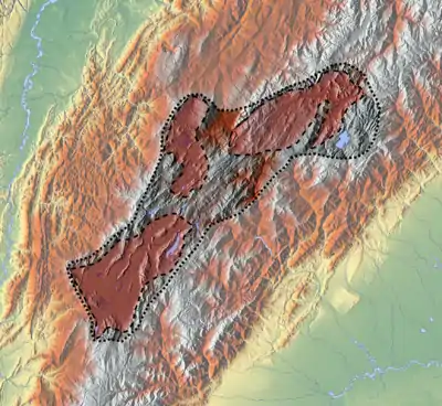 Muisca astronomy is located in the Altiplano Cundiboyacense