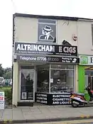 Vape shop in Altrincham, Greater Manchester, England