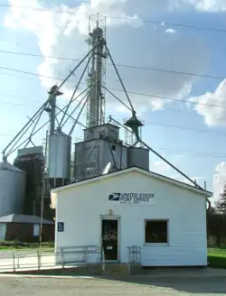 Alvin post office and grain elevator