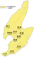 10 subdivisions (former municipalities) in the Sado City